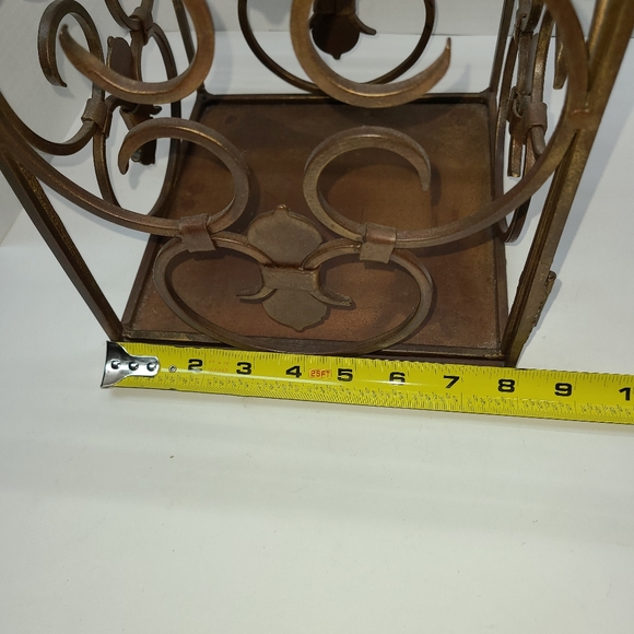Vintage Metal Hanging Birdcage Candle Holder MCM bird - Picture 7 of 15
